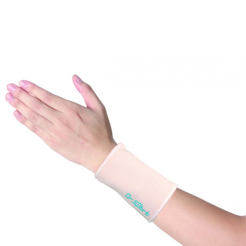 Легка зручна бежева спортивна еластична опора для зап'ястя 