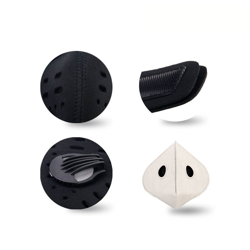 Пилонепроникна велосипедна маска для обличчя з фільтром і клапаном 