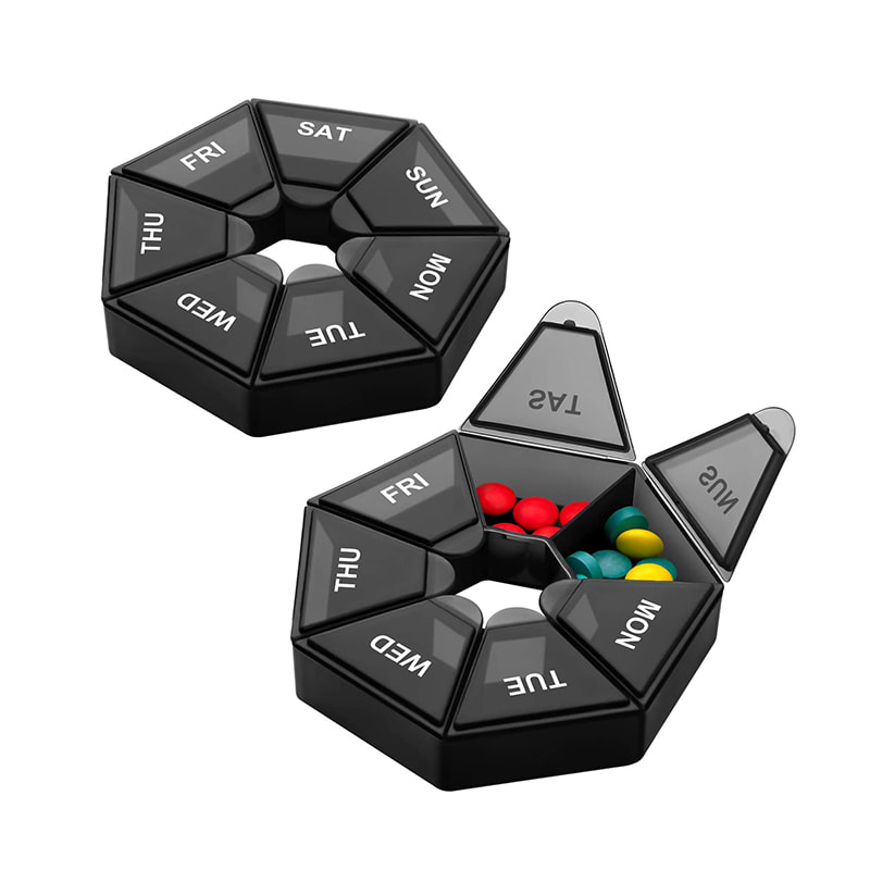 Портативний дуже великий щотижневий органайзер для таблеток для медицини 